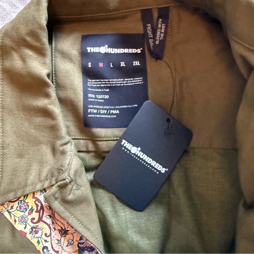 The Hundreds Olive Green Embroidered Field Jacket - Picture 6 of 6